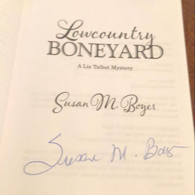 Lowcountry Boneyard (Signed By Author)