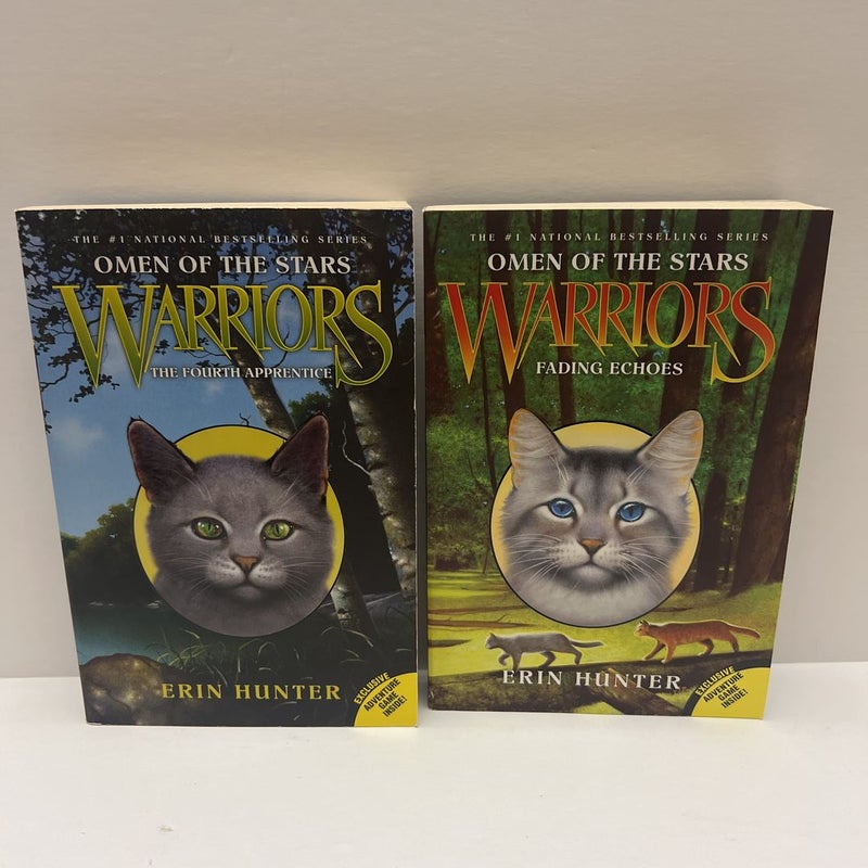 Warriors Omen of the Stars Series Bundle (Book 1&2) The Fourth Apprentice & Finding Echoes 