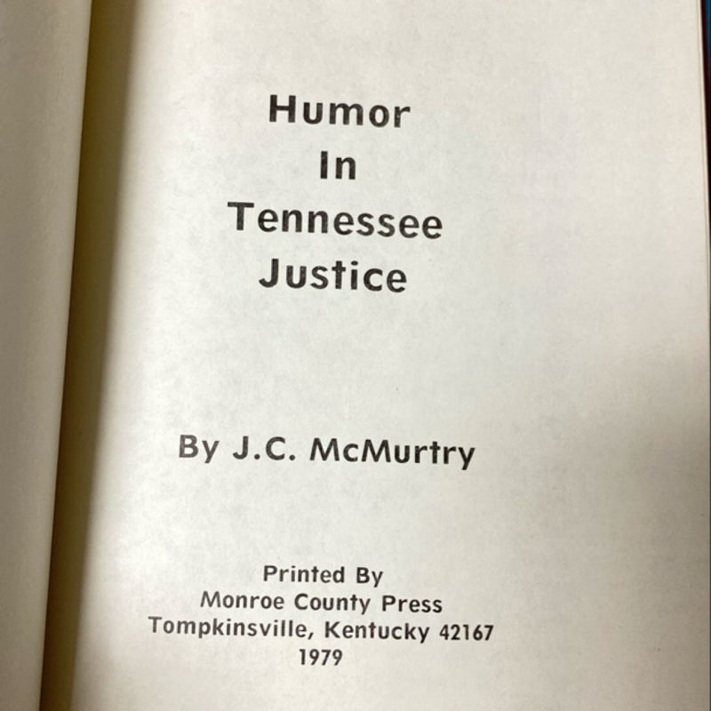 Humor in Tennessee Justice