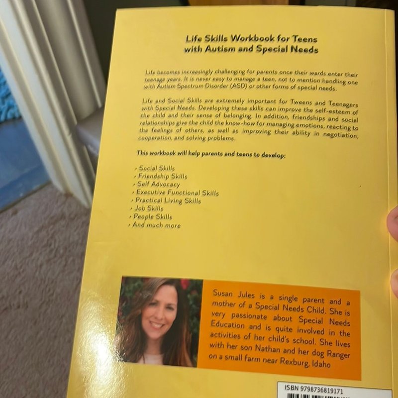 Life Skills Workbook for Teens with Autism and Special Needs by Susan ...