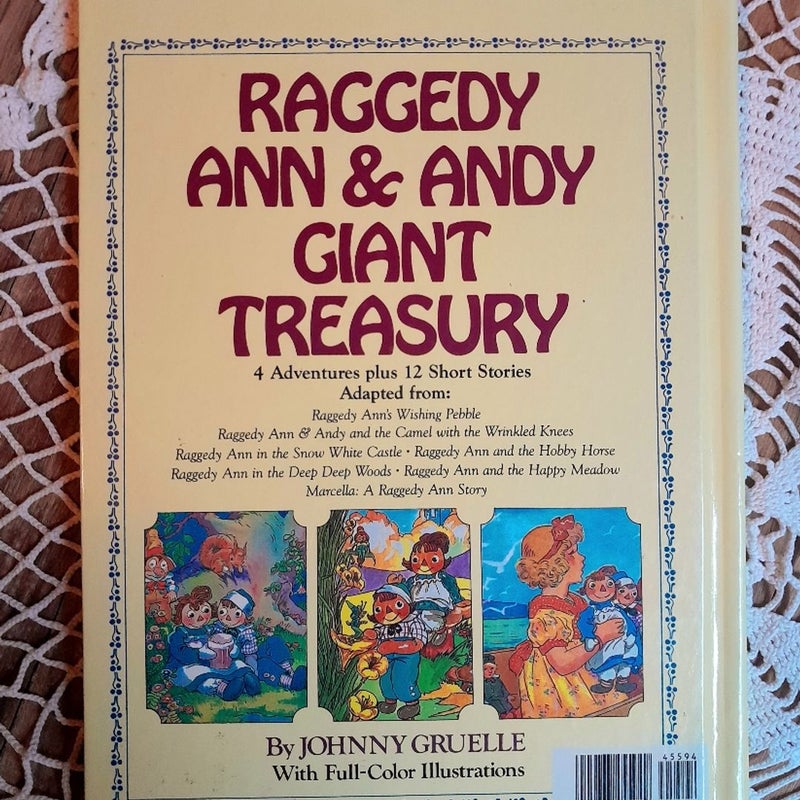 Vintage 90s Raggedy Ann and Andy Giant Treasury