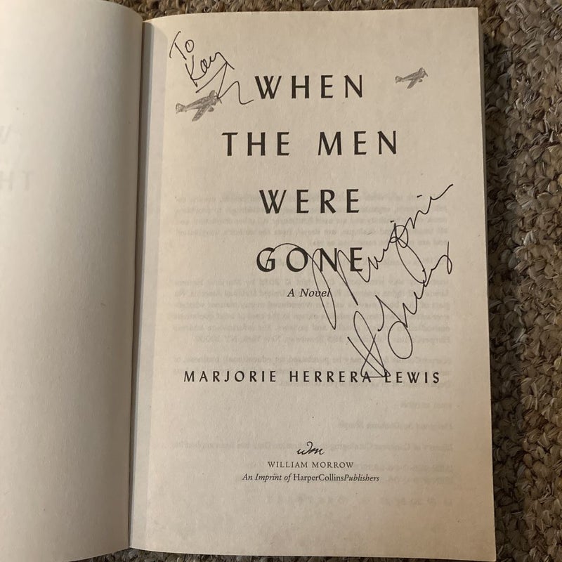 *SIGNED* When the Men Were Gone
