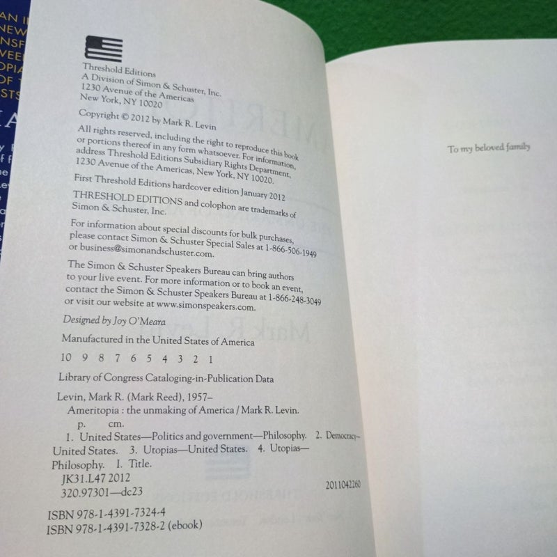 Signed - Ameritopia (First Edition / Printing 1)
