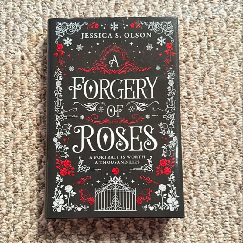 A Forgery of Roses - Hardcover - sprayed edges and signed