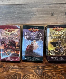 Dragon Lance The War of Souls Trilogy Books Fantasy Paperback Weis & Hickman