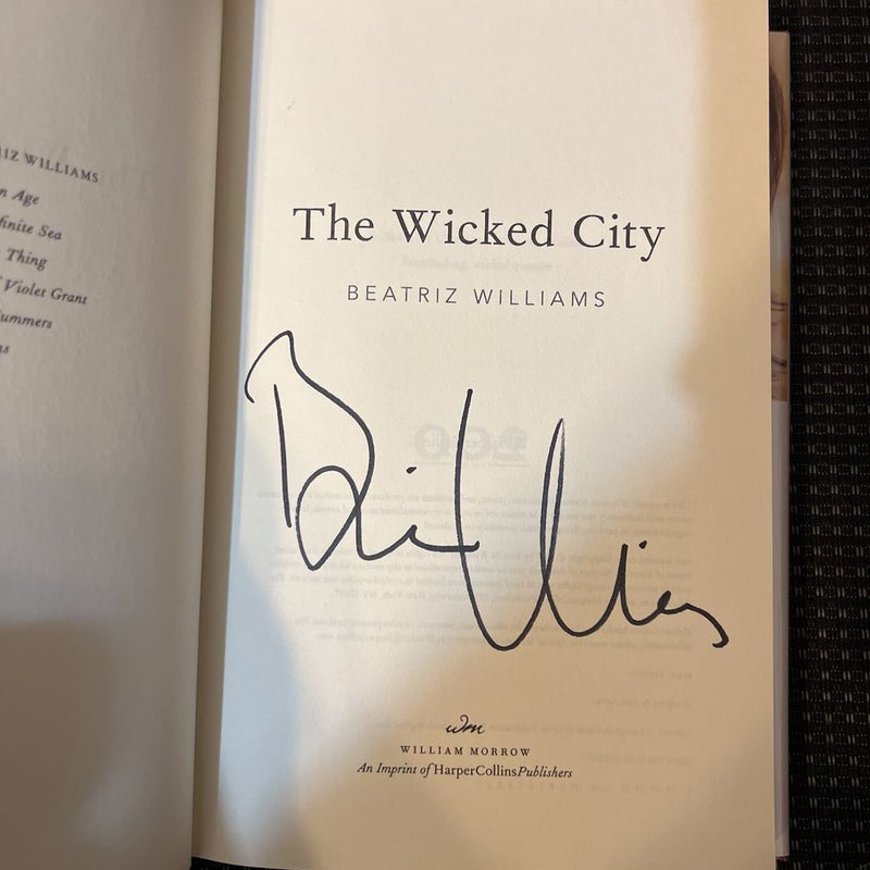 The Wicked City (signed by author)