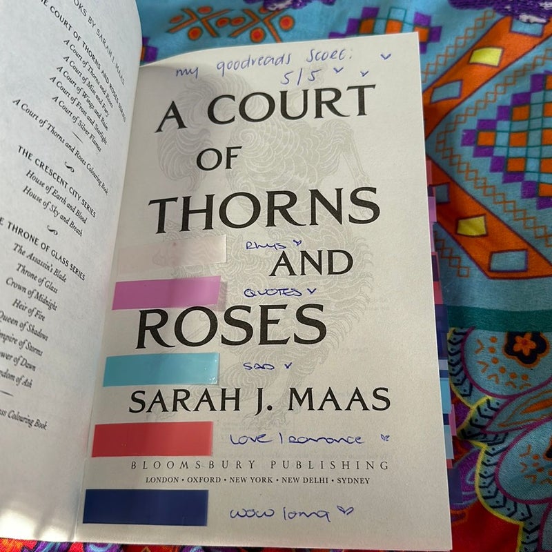 A Court of Thorns and Roses (annotated)