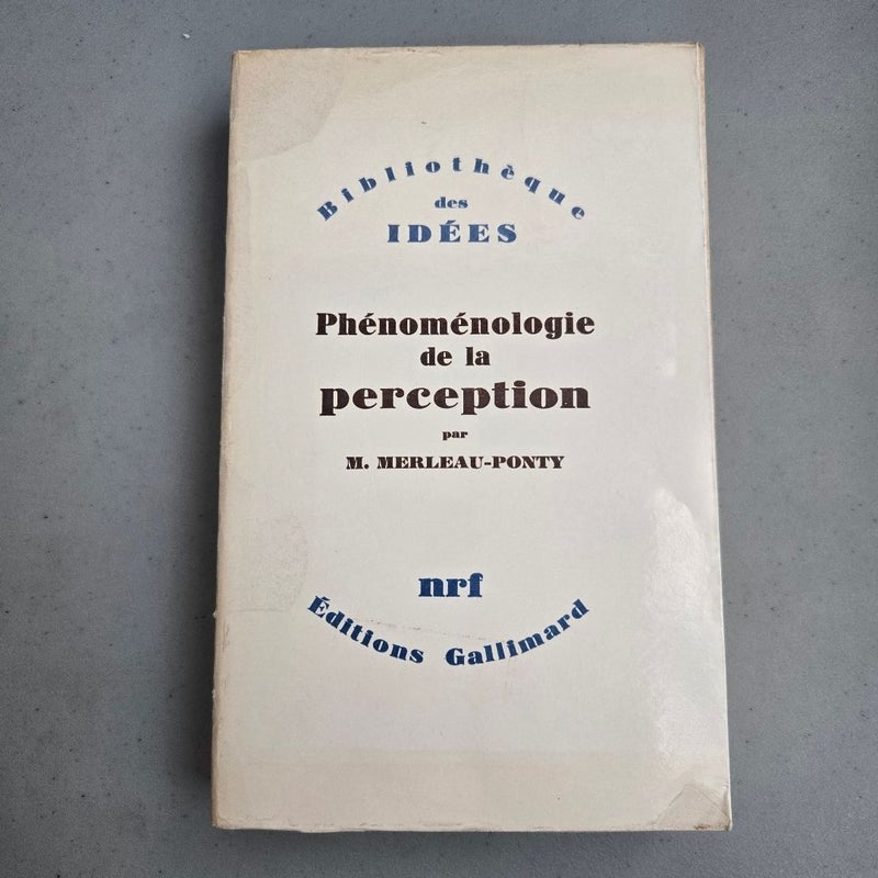 Phenomenologie de la perception