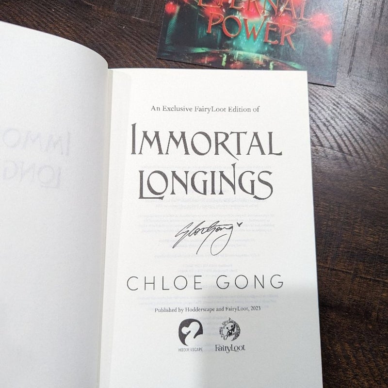 Immortal Longings by Chloe Gong - Fairyloot edition 