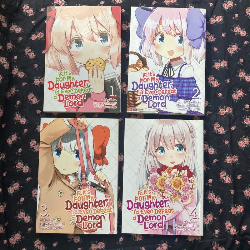 If It's for My Daughter, I'd Even Defeat a Demon Lord (Manga) Vol. 1 ,2 ,3 ,4 Set