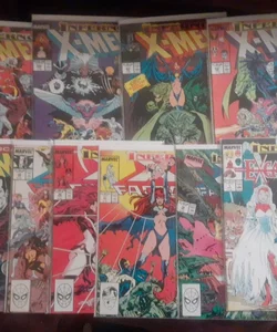 X-men INFERNO comic Lot Uncanny X-Men 239,240,241,242, X-Factor 36,37,38,39 , Excalibur 7. 1st Gobin Queen Appearance