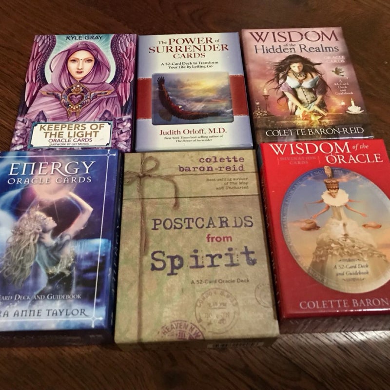 Tarot Oracle Metaphysical Decks LOT OF 6 by Various Authors