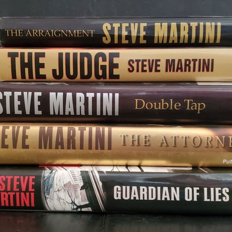 Steve Martini Hardback Book Lot of 5 featuring Paul Madriani