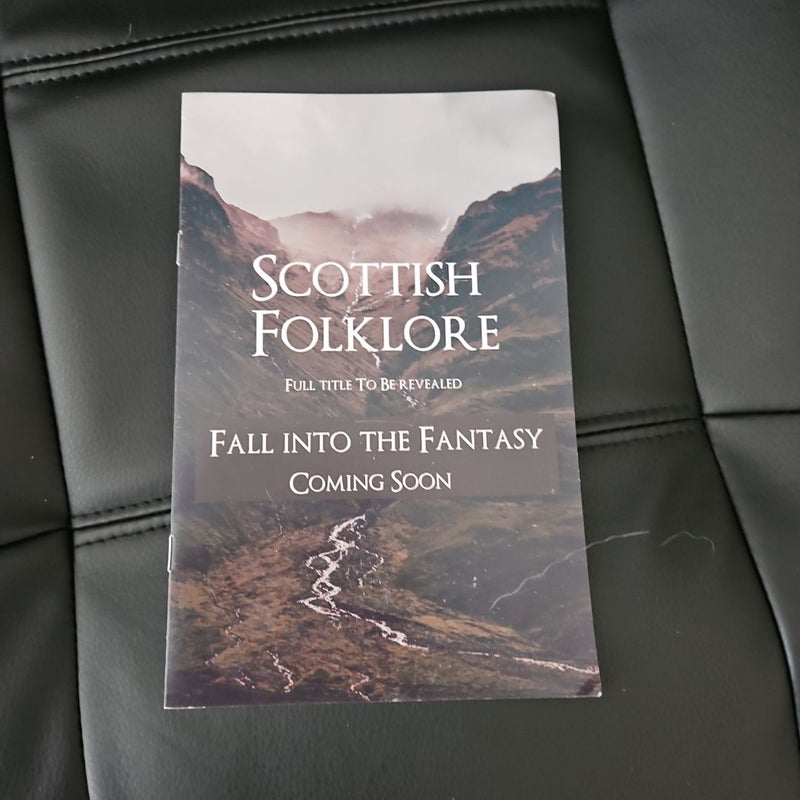 Scottish Fantasy Book Sneak Peak Pamphlet Allison Aldridge. Exclusive bonus