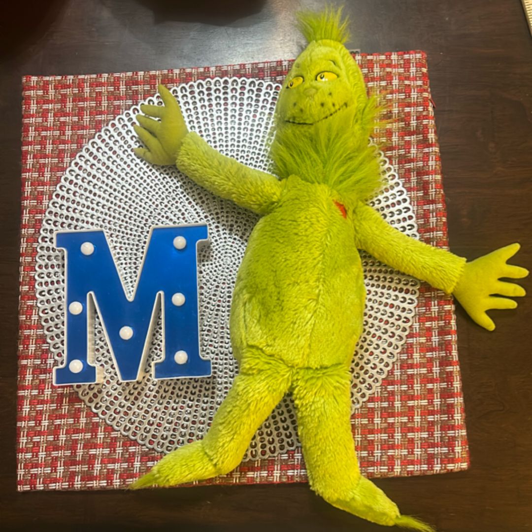 The Grinch Plush Toy Reading Buddy