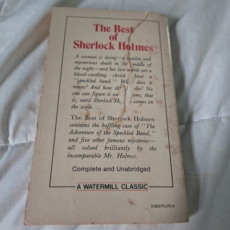 The Best of Sherlock Holmes by Arthur Conan Doyle paperback 