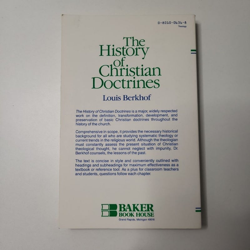 The History of Christian Doctrines