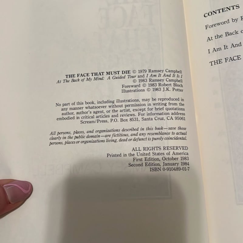 The Face That Must Die