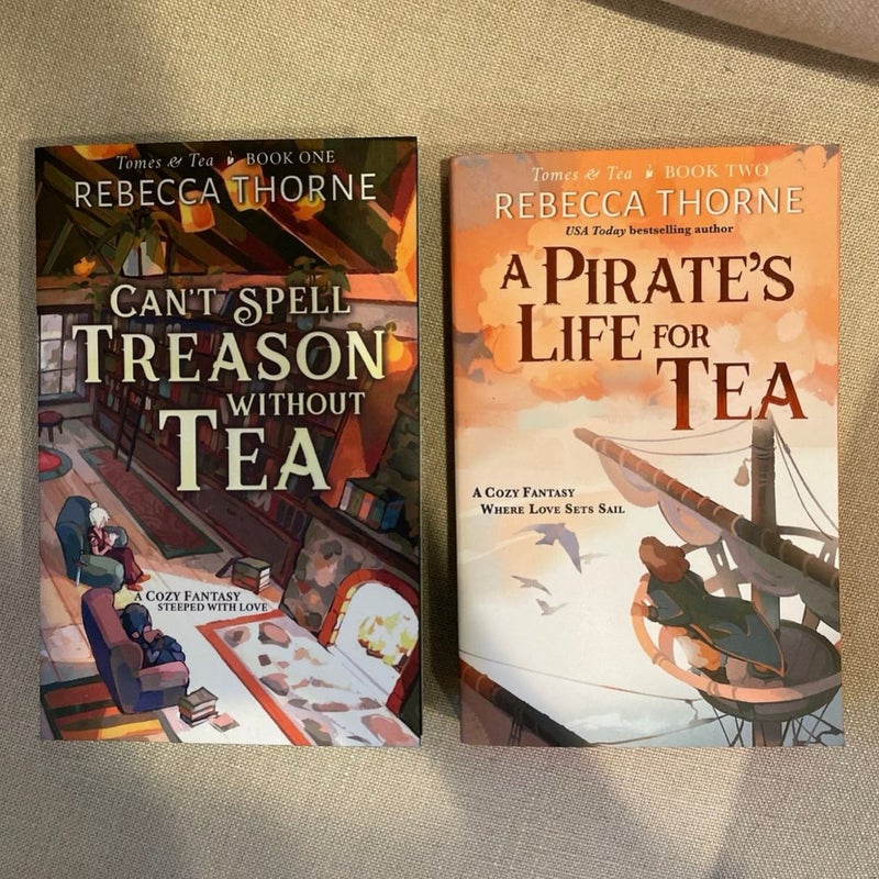SIGNED A Pirate’s Life for Tea & Can’t Spell Treason Without Tea
