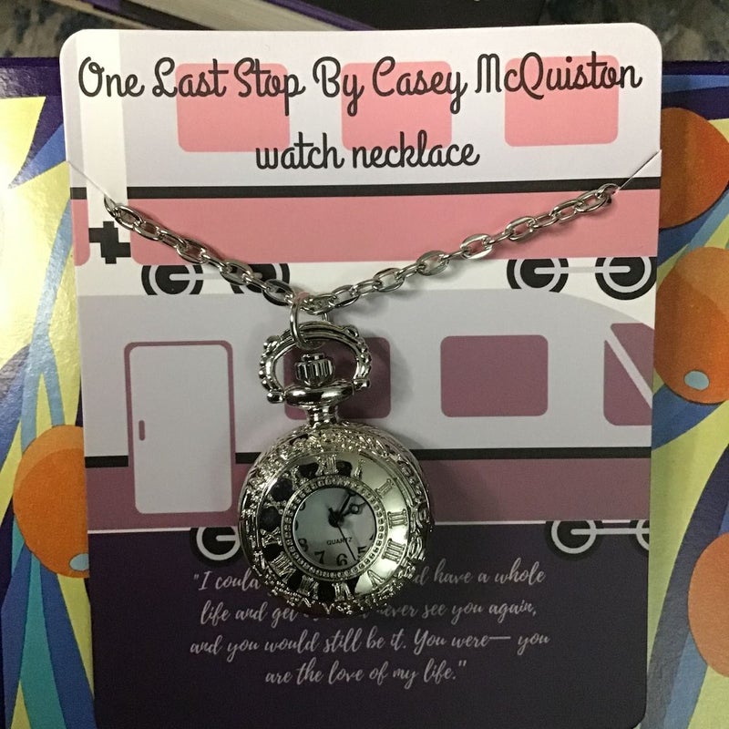 One Last Stop Necklace (Bookish Box) 