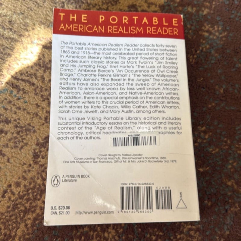 The Portable American Realism Reader