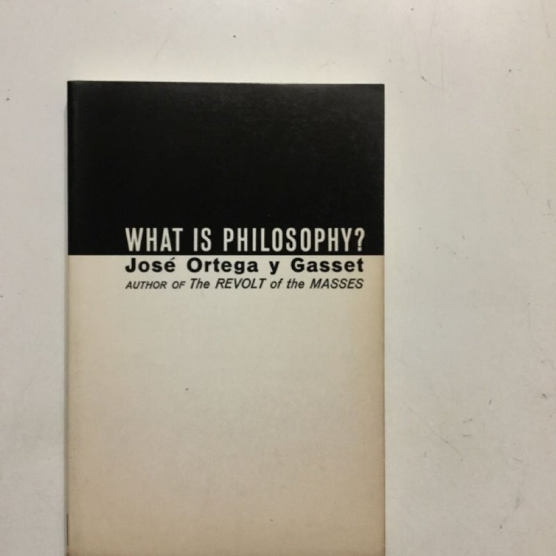 What Is Philosophy?