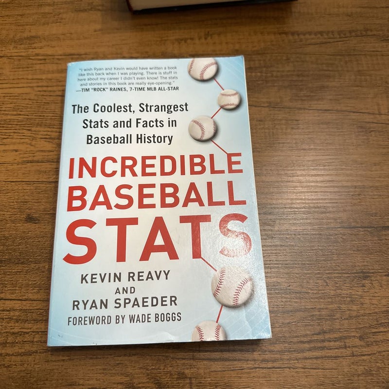 Incredible Baseball Stats: The Coolest, Strangest Stats and Facts in  Baseball History by Kevin Reavy