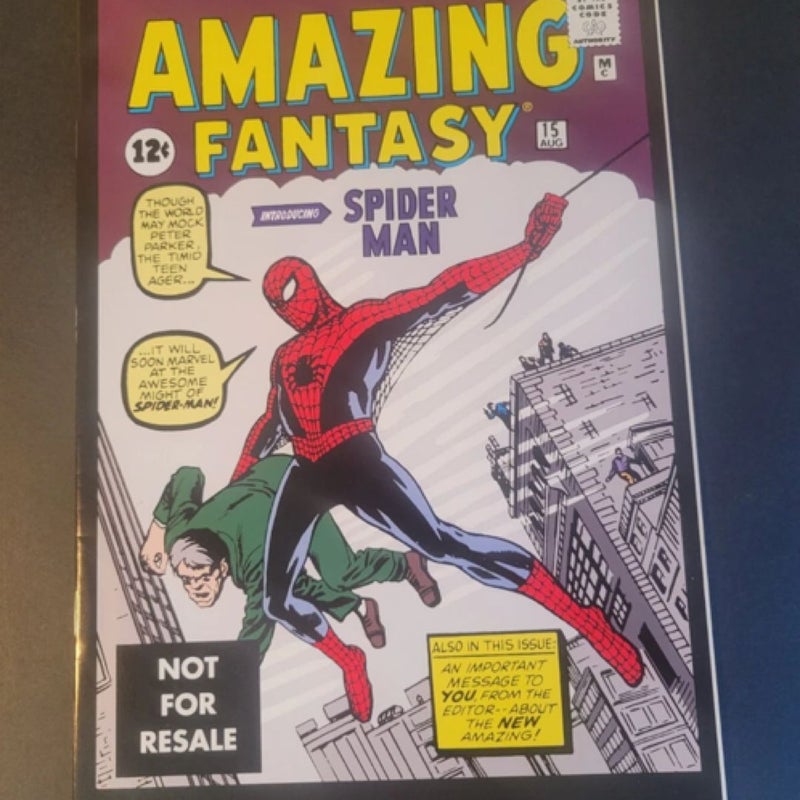 Amazing Fantasy 15 2001 Toy-Biz Reprint NM  Rare Marvel Spider-Man Comic