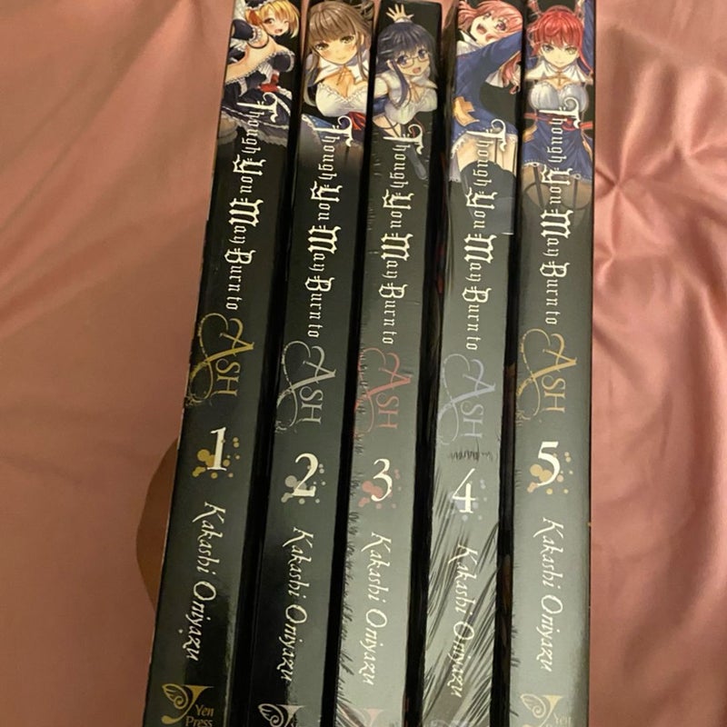 Though You May Burn to Ash manga bundle volumes 1-5