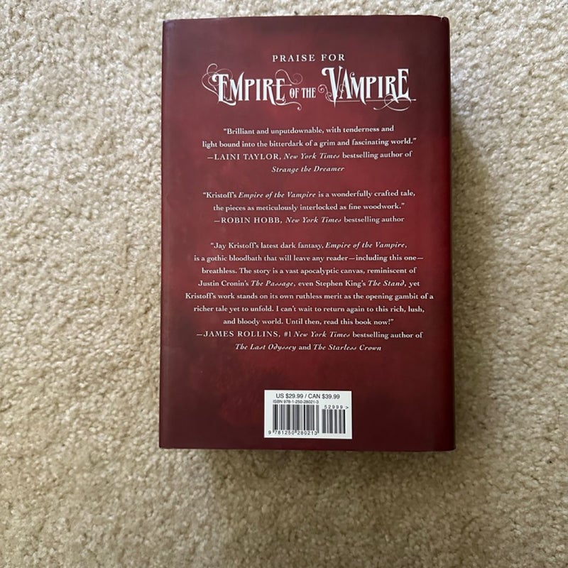 Empire of the Vampire barnes and noble signed first edition