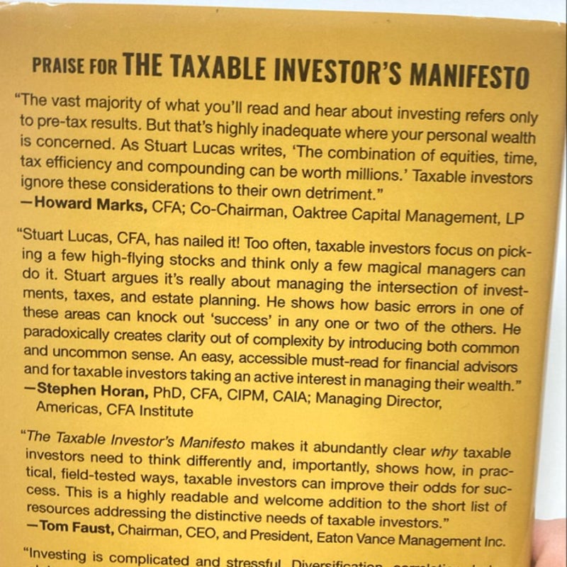 The Taxable Investor's Manifesto