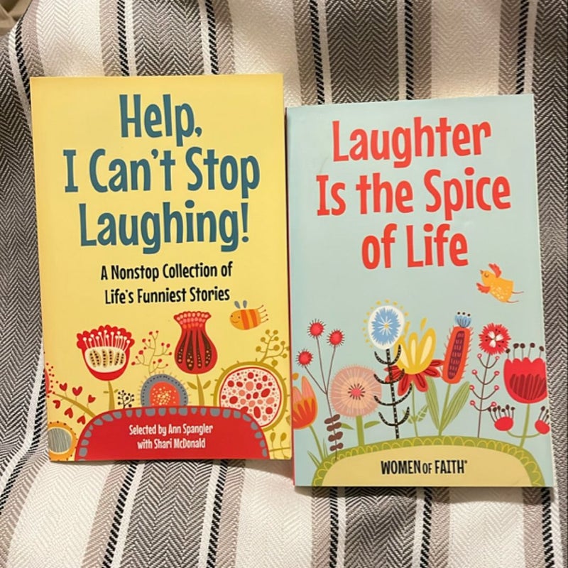 2 Christian Book Lot on Laughter