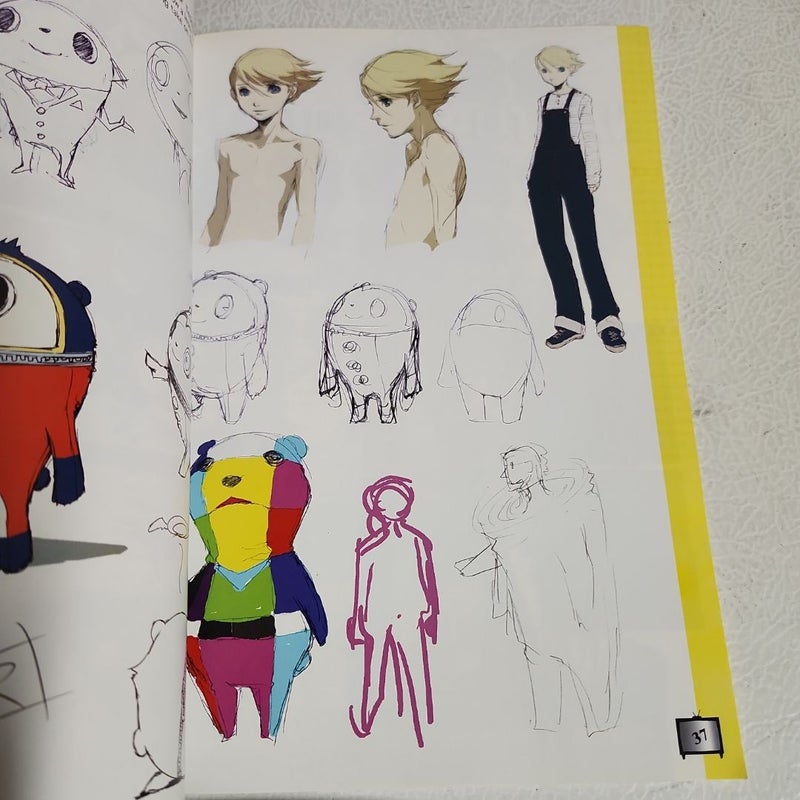 Persona 4 Visual Data Art Book Shin Megami Tensei