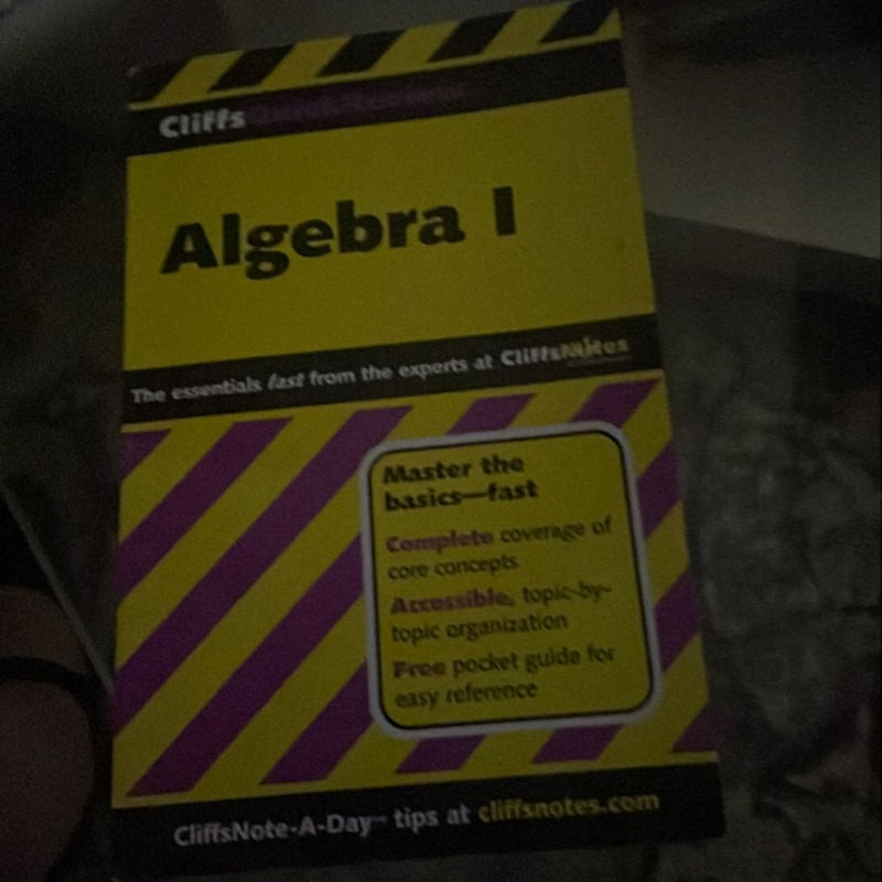 CliffsQuickReview Algebra I