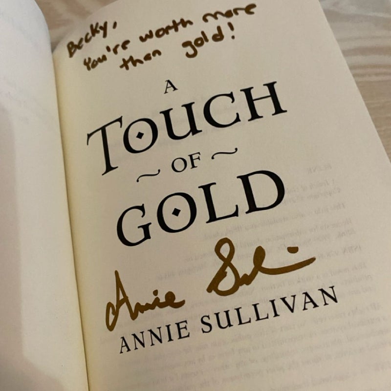 A Touch of Gold (signed ARC)