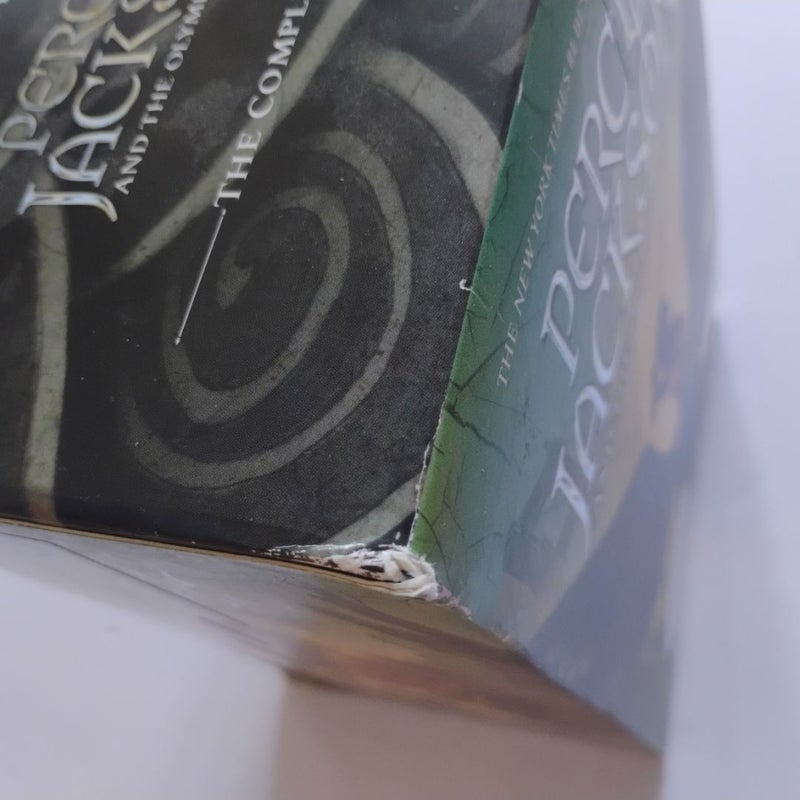 Percy Jackson and the Olympians 5 Book Paperback Boxed Set (new Covers W/poster)