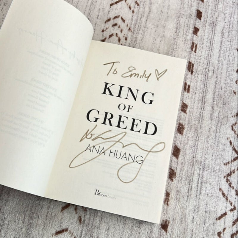 King of Greed (Kings of Sin, 3) (SIGNED BY AUTHOR)