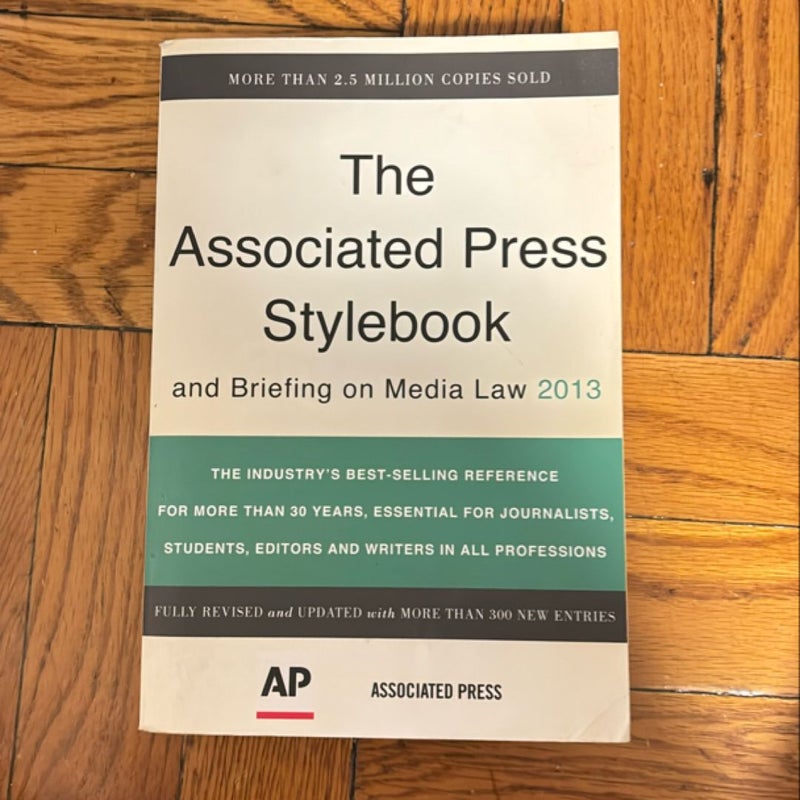 The Associated Press Stylebook 2013