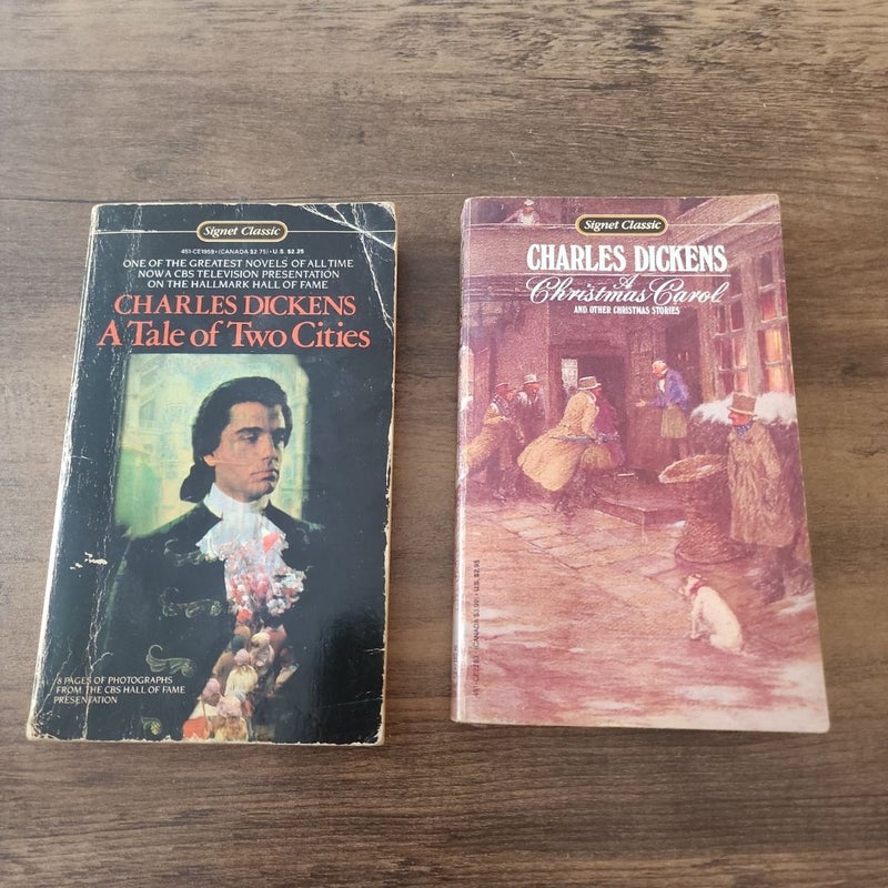 Lot of 3 Vintage Charles Dickens Books