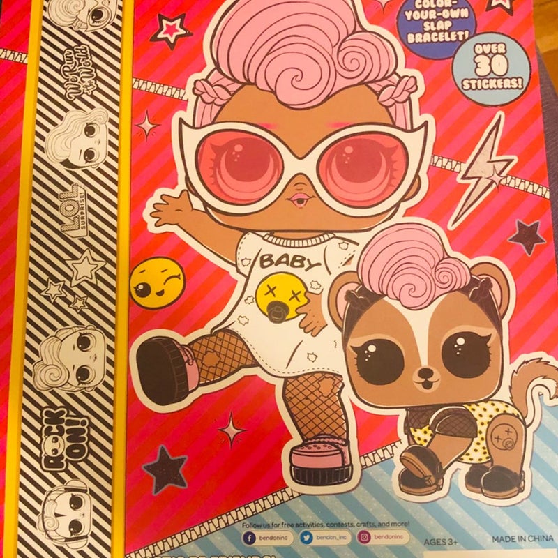 L.O.L. Surprise sticker coloring activity book