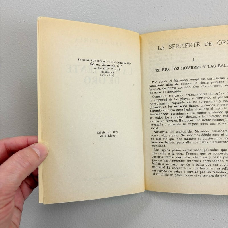 La Serpiente De Oro {Spanish, 1999}