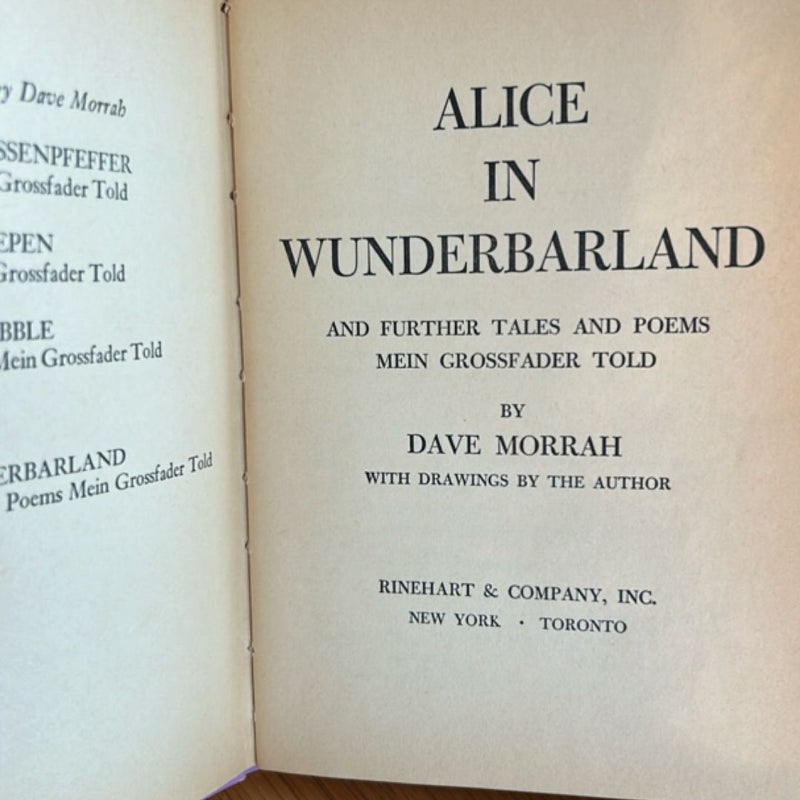 Alice in Wunderbarland