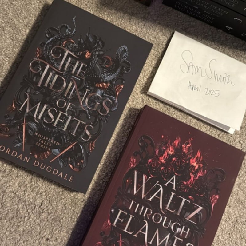 The Tidings of Misfits & A Waltz Through Flames *hand-signed*