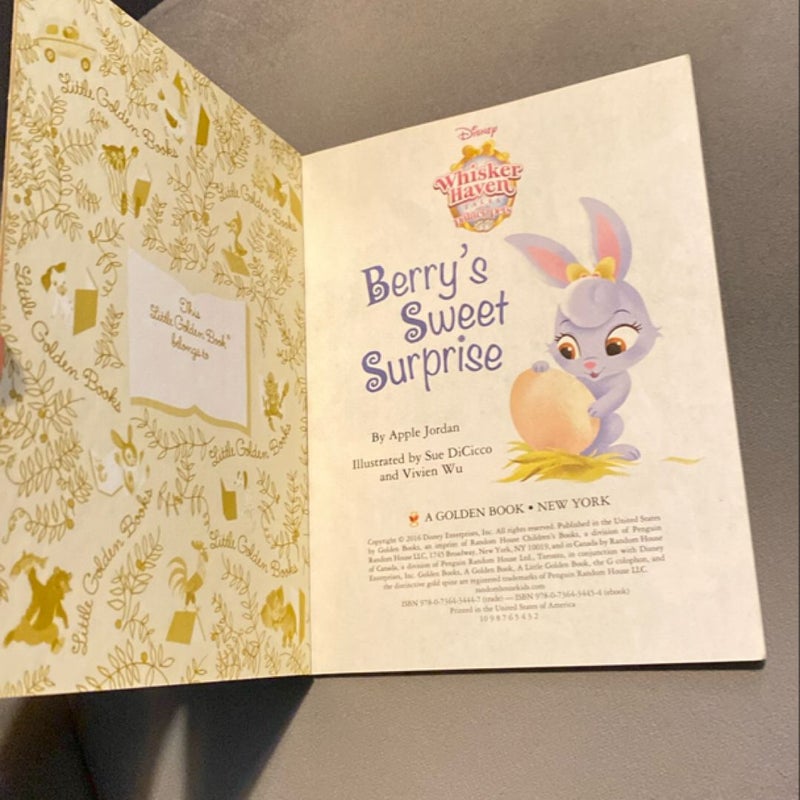 Berry's Sweet Surprise (Disney Palace Pets: Whisker Haven Tales)