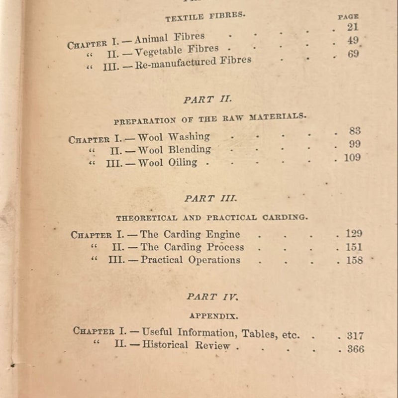 The Wool Carders’ Vade Mecum 1881