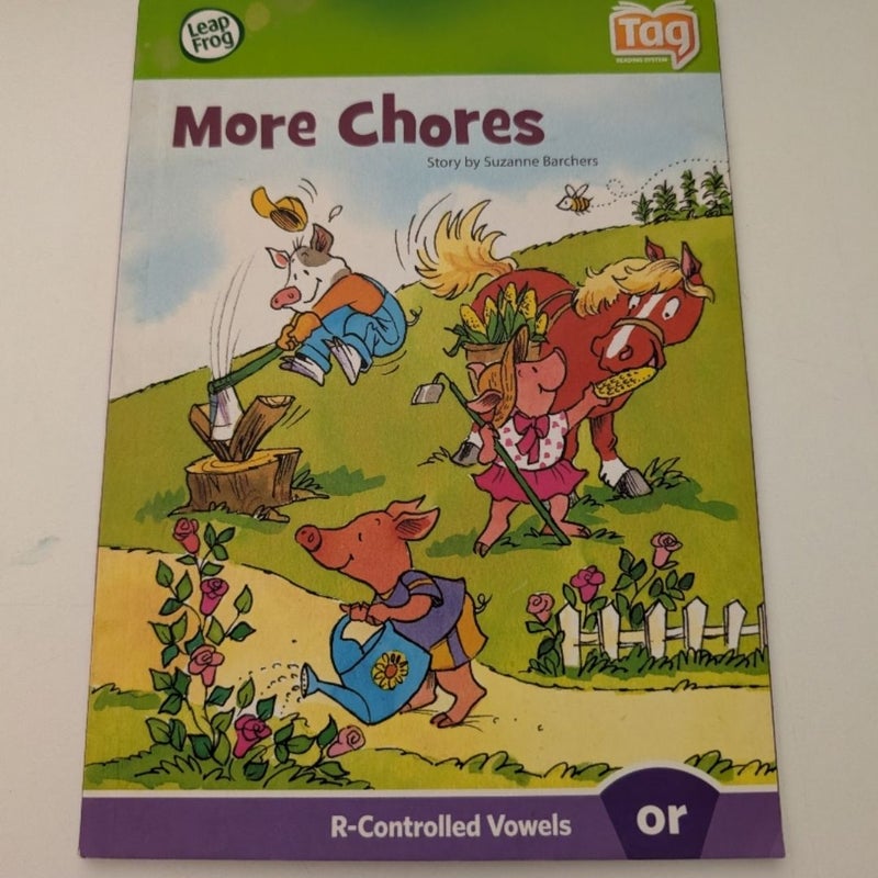 Leap Frog Lot of 3 Dora, Olivia, Chores Books