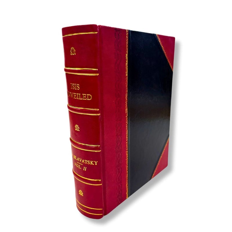 Isis Unveiled 2 Volumes In One, by HP Blavatsky Leather-Bound