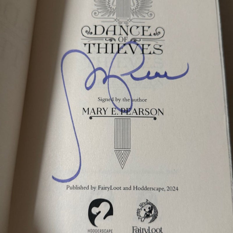 Dance of thieves book set of 2 Fairyloot signed edition 