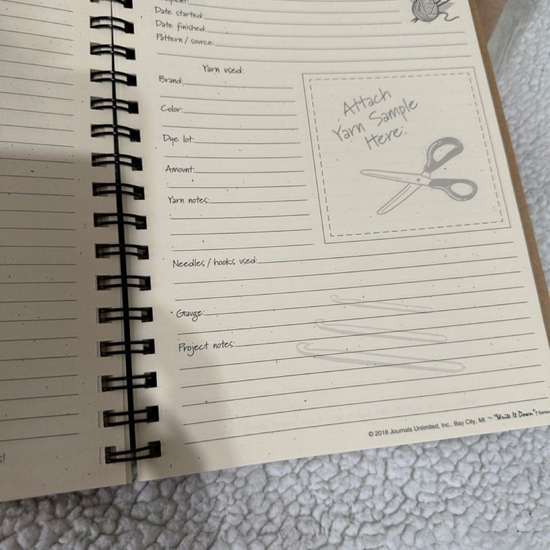 Yarn it! Knitting and Crochet Project Journal
