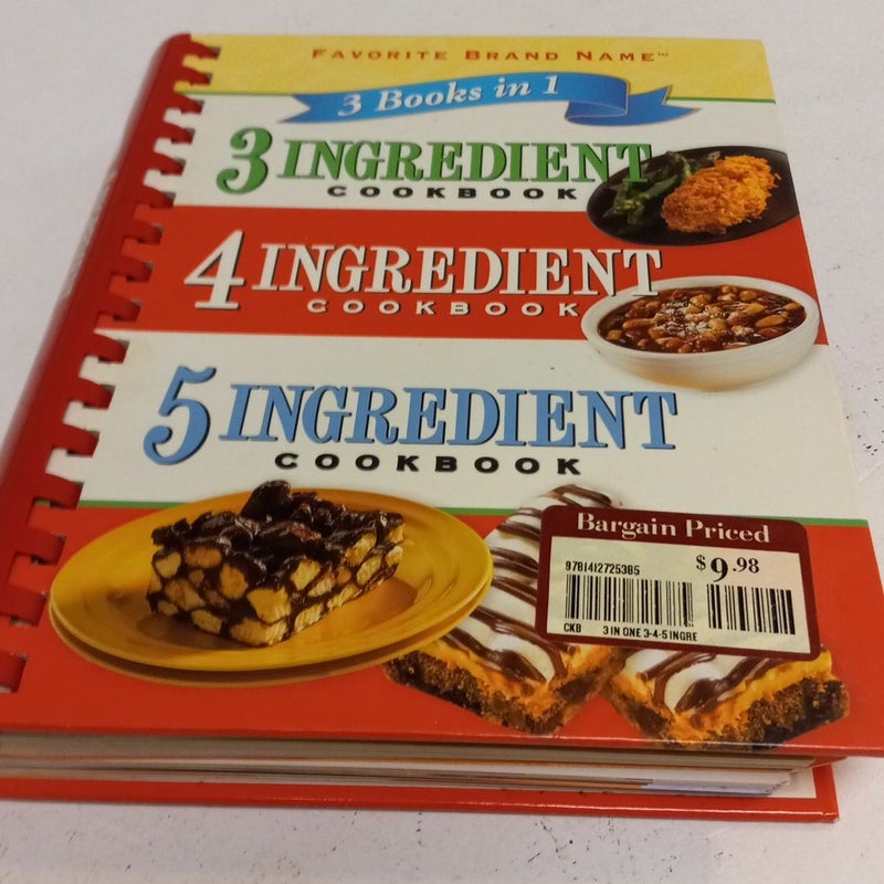 Digest 3 in 1 3-, 4-, 5-Ingredient Cookbook